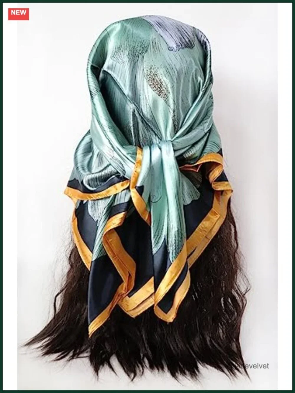 Satin Head Scarf for Women 35x35 Silk Feel Hair Wrap Bandana Neck Scarf